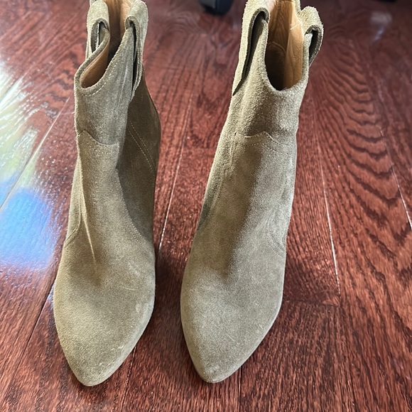Worn once Isabel Marant khaki Roxann suede boots - Picture 3 of 4